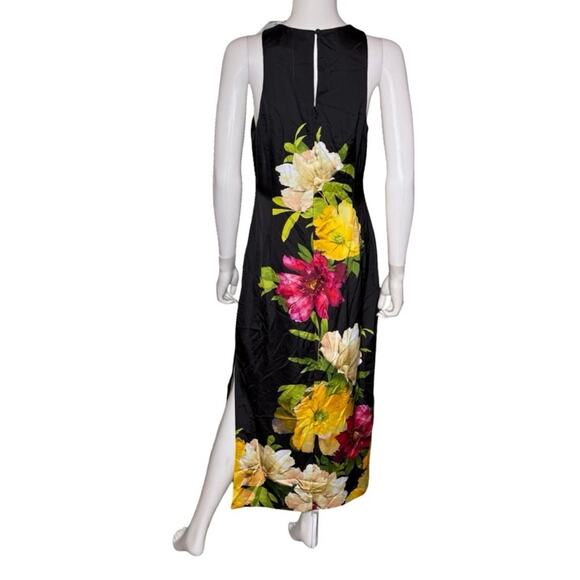 Adrianna by Adrianna Papell Printed Satin Sleeveless Midi Dress Women’s Sz 12 - Picture 5 of 9